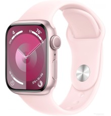 Умные часы Apple Watch Series 9 41 мм (алюминиевый корпус, розовый/розовый, спортивный силиконовый ремешок M/L)