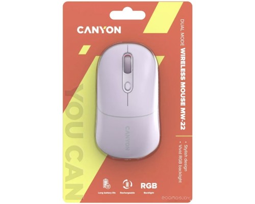 Мышь Canyon MW-22 (розовый)