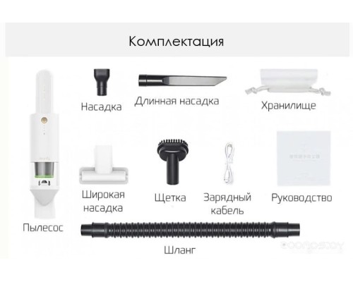 Автомобильный пылесос Cleanfly H2 Portable Vacuum Cleaner FV2S (черный)