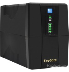 Источник бесперебойного питания Exegate SpecialPro UNB-600.LED.AVR.4C13.RJ.USB EX292763RUS