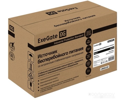 Источник бесперебойного питания Exegate SpecialPro UNB-650.LED.AVR.1SH.2C13 EX292767RUS