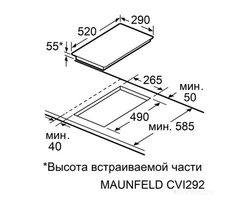 Варочная панель Maunfeld CVI292STBK