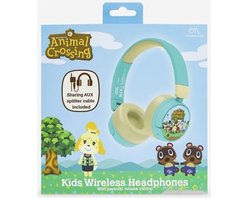 Наушники OTL Technologies Nintendo Animal Crossing Kids Wireless AC0998