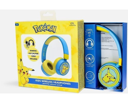 Наушники OTL Technologies Pokemon Pikachu Kids Wireless PK0980