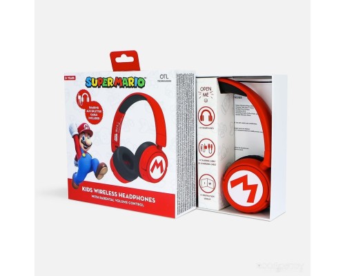 Наушники OTL Technologies Super Mario Red Kids Wireless SM1016