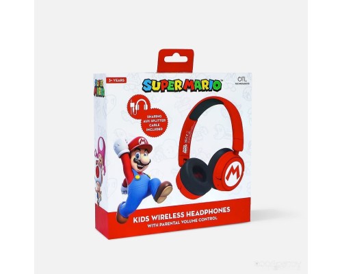 Наушники OTL Technologies Super Mario Red Kids Wireless SM1016