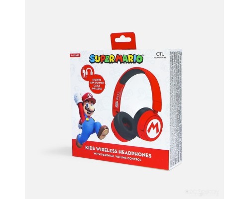 Наушники OTL Technologies Super Mario Red Kids Wireless SM1016