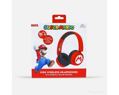 Наушники OTL Technologies Super Mario Red Kids Wireless SM1016