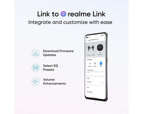 Наушники Realme T100 (белый)