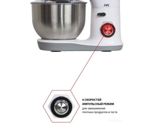 Кухонный комбайн JVC JK-MX510 (белый/серебристый)