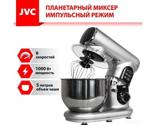 Кухонный комбайн JVC JK-MX515 (серебристый)