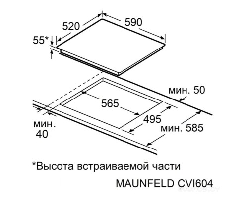 Варочная панель Maunfeld CVI604SBEXBK