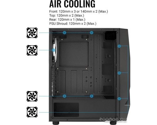 Корпус Aerocool Scape-G-BK-v1