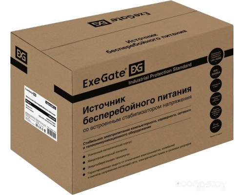 Источник бесперебойного питания Exegate SpecialPro UNB-2200.LED.AVR.1SH.2C13.RJ.USB EX292611RUS