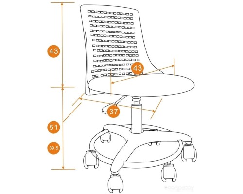 Компьютерное кресло TetChair Kiddy (розовый)