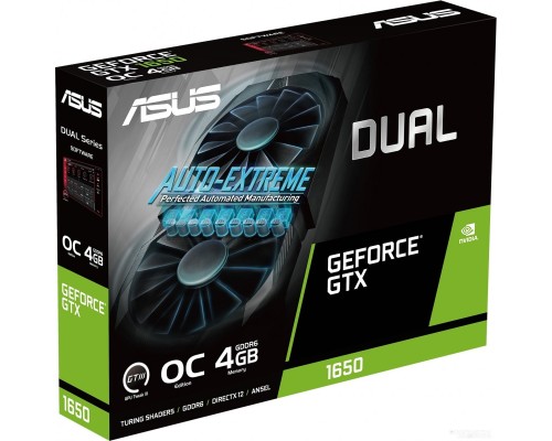 Видеокарта Asus Dual GeForce GTX 1650 OC Edition 4GB GDDR6 EVO DUAL-GTX1650-O4GD6-P-EVO