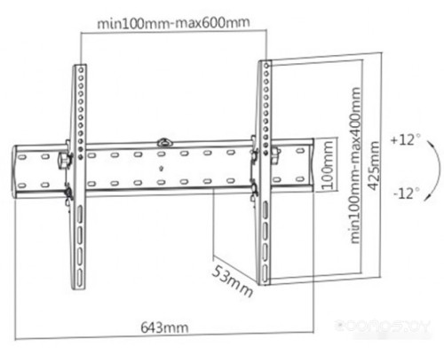 Кронштейн Gembird WM-70T-02