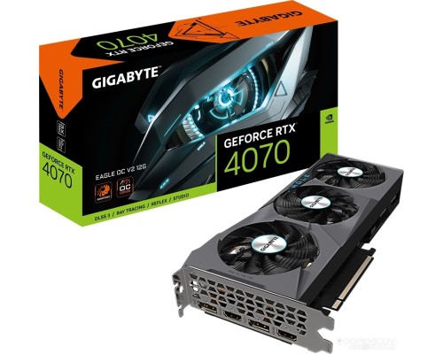 Видеокарта Gigabyte GeForce RTX 4070 Eagle OC V2 12G GV-N4070EAGLE OCV2-12GD