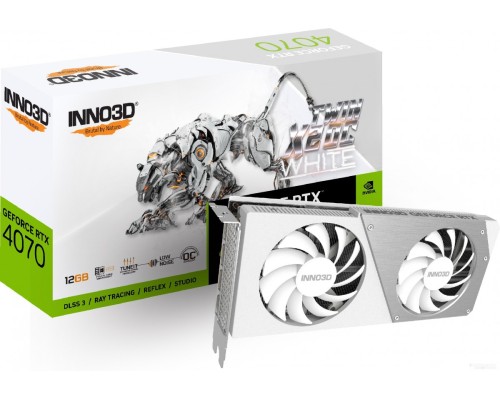 Видеокарта Inno3D GeForce RTX 4070 Twin X2 OC White N40702-126XX-183052V