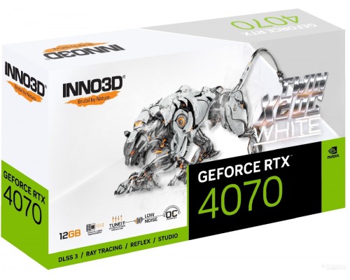 Видеокарта Inno3D GeForce RTX 4070 Twin X2 OC White N40702-126XX-183052V