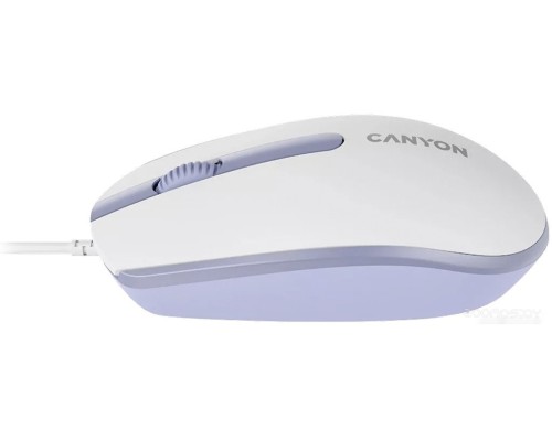 Мышь Canyon M-10 (белый/сиреневый)