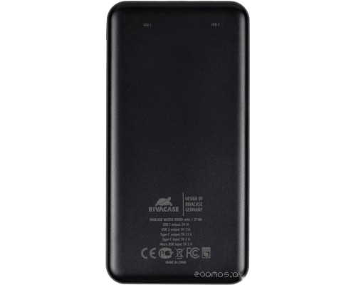 Портативное зарядное устройство RIVACASE VA2150 10000mAh (черный)