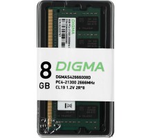 Модуль памяти DIGMA 8ГБ DDR4 SODIMM 2666 МГц DGMAS42666008D