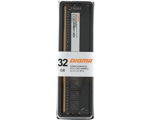 Модуль памяти DIGMA 32ГБ DDR4 2666 МГц DGMAD42666032D