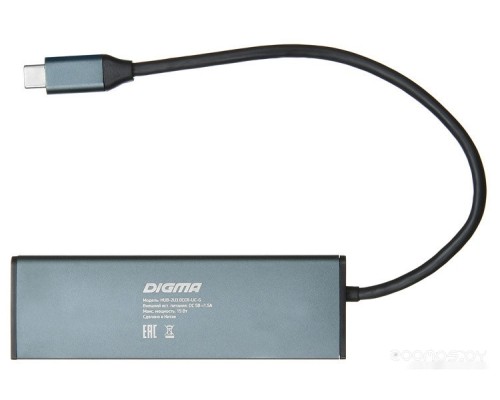 USB-хаб DIGMA HUB-2U3.0СCR-UC-G