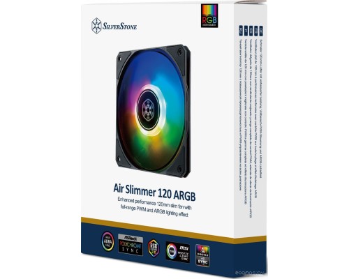 Вентилятор для корпуса SilverStone Air Slimmer 120 ARGB SST-AS120B-ARGB