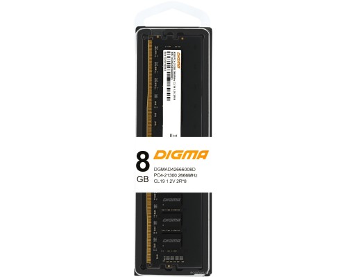 Модуль памяти DIGMA 8ГБ DDR4 2666 МГц DGMAD42666008D