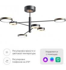 Люстра средней высоты Yeelight Arowana Chandelier C2103 YLDL030 (6 плафонов)