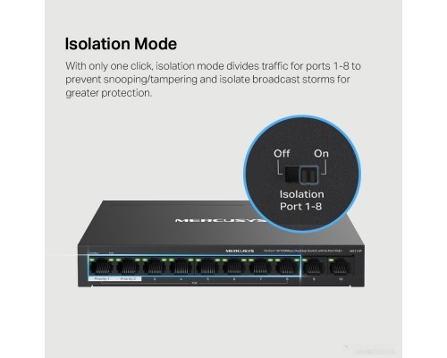 Коммутатор Mercusys MS110P