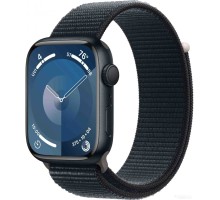 Умные часы Apple Watch Series 9 45 мм (алюминиевый корпус, полуночный/полуночный, нейлоновый ремешок)