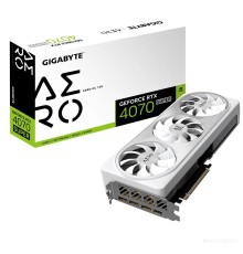 Видеокарта Gigabyte GeForce RTX 4070 SUPER AERO OC 12G GV-N407SAERO OC-12GD