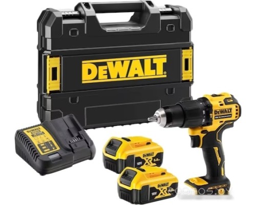 Ударная дрель-шуруповерт DeWALT DCD709P2T (с 2-мя АКБ 5 Ач, кейс)