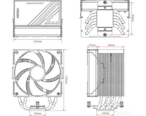 Кулер для процессора ID-COOLING Frozn A610 ARGB