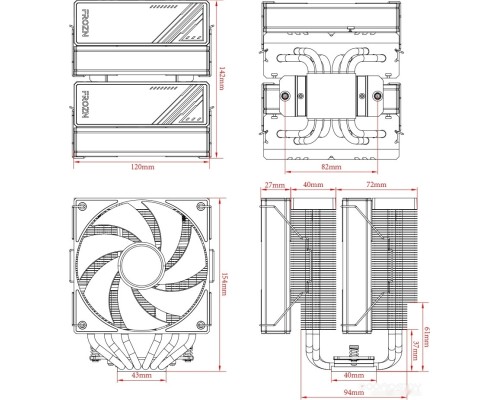 Кулер для процессора ID-COOLING Frozn A620 ARGB