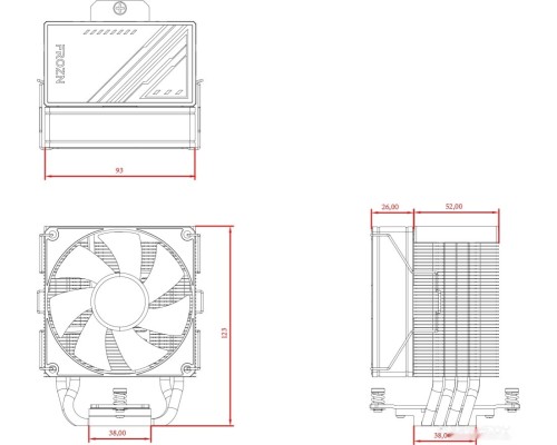 Кулер для процессора ID-COOLING Frozn A400 Black