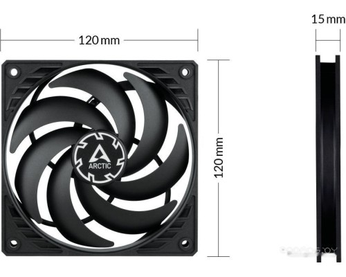 Набор вентиляторов Arctic P12 Slim PWM PST 3 PCS Value Pack ACFAN00275A