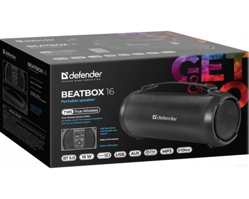 Портативная акустика Defender Beatbox 16