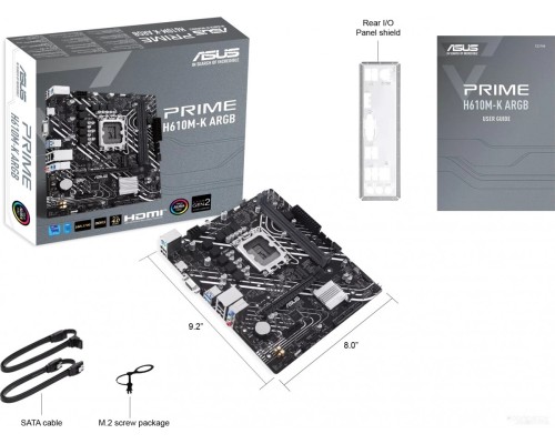 Материнская плата Asus Prime H610M-K ARGB