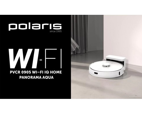 Робот-пылесос Polaris PVCR 0905 WIFI IQ Home Panorama Aqua (белый)