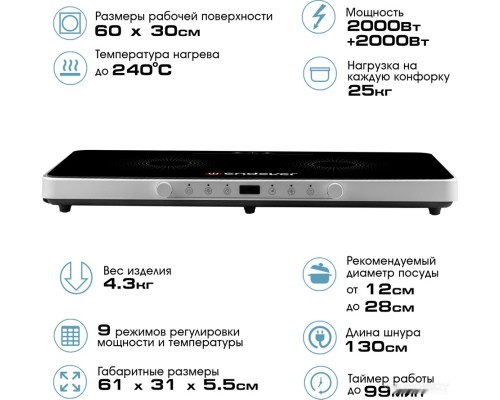 Настольная плита Endever Skyline IP-61