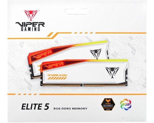 Модуль памяти Patriot Viper Elite 5 RGB TUF Gaming Alliance 2x16ГБ DDR5 6600МГц PVER532G66C34KT