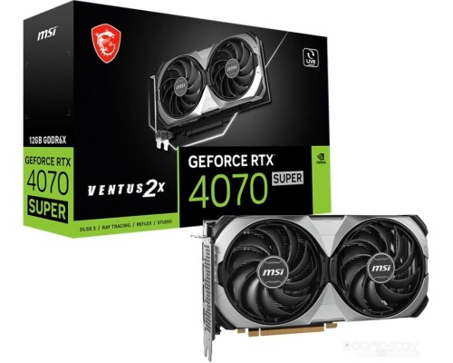 Видеокарта MSI GeForce RTX 4070 Super 12G Ventus 2X