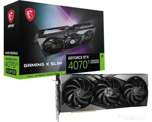 Видеокарта MSI GeForce RTX 4070 Ti Super 16G Gaming X Slim