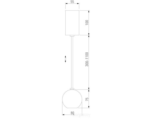 Люстра средней высоты Elektrostandard 50215/1 LED (белый)