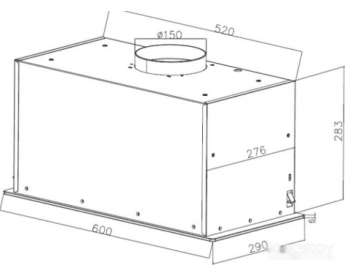 Вытяжка Zorg Star 1000 60 S-GC (черный)