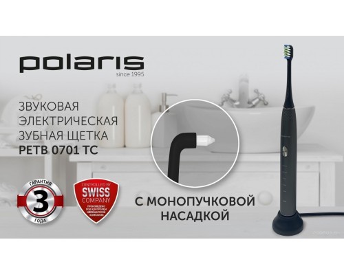 Электрическая зубная щетка Polaris PETB 0701 TC (графит)